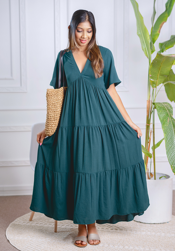 JANE SUMMER GREEN DRESS